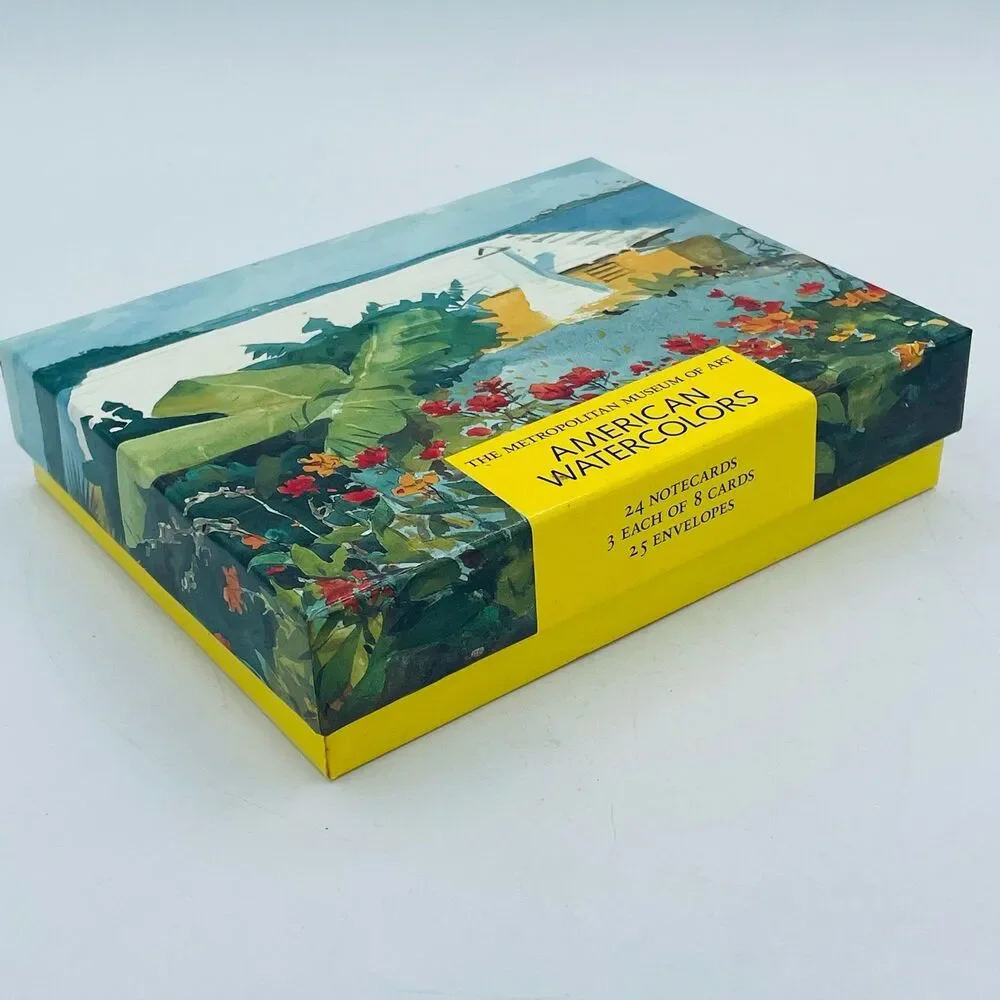 Metropolitan Museum of Art American Watercolors Boxed Set 32 Notecards 8 Designs